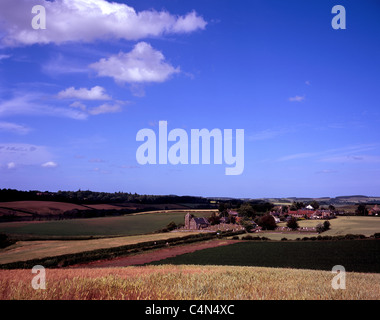 Il villaggio di Branxton e Chiesa di San Paolo in prossimità del sito di campo Flodden Northumberland Inghilterra Foto Stock