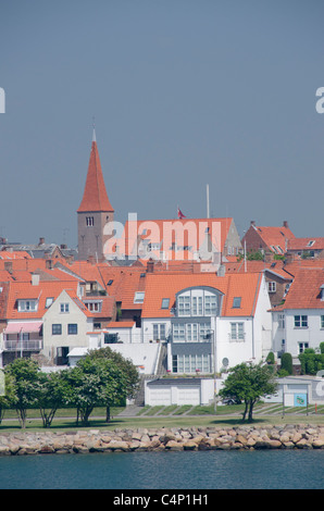 La Danimarca, l'isola di Bornholm. Città storica di Ronne. La più grande città dell'isola di Bornholm. Foto Stock