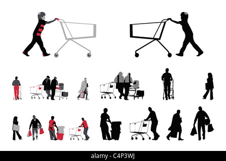 Raccolta shopper Foto Stock