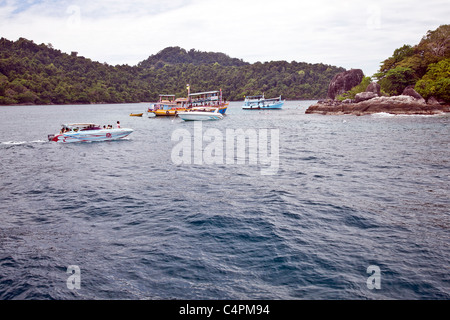 Escursione barche su Koh Chang isola nel sud-est della Thailandia;Asia Foto Stock