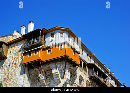 Monastero Xenofontos sul Monte Athos, Calcidica, Grecia Foto Stock