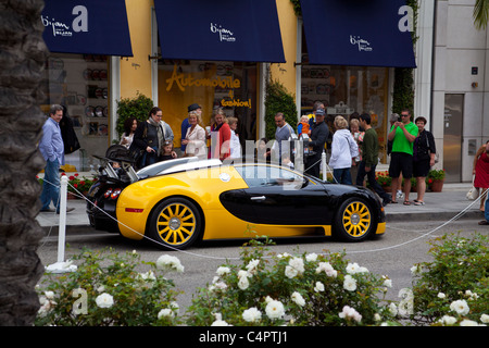 Una Bugatti Veyron al 2011 Rodeo Drive Concours in Beverly Hills California Foto Stock