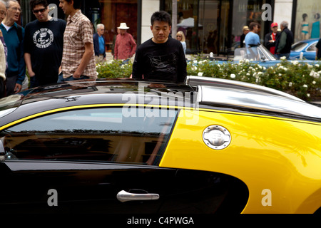 Una Bugatti Veyron al 2011 Rodeo Drive Concours in Beverly Hills California Foto Stock