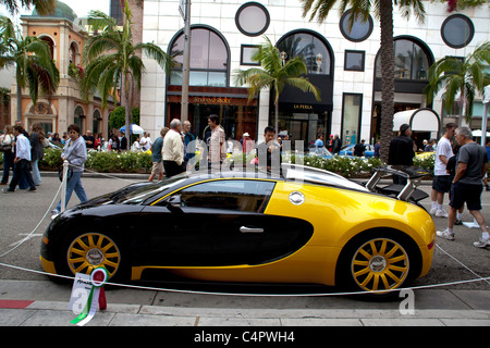 Una Bugatti Veyron al 2011 Rodeo Drive Concours in Beverly Hills California Foto Stock