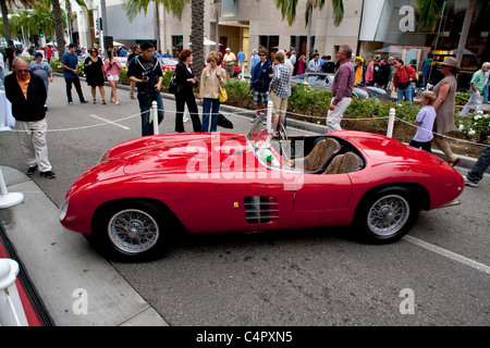 Ferrari 290 MM Scaglietti Spider al 2011 Rodeo Drive Concours d'ELEGANZA Foto Stock