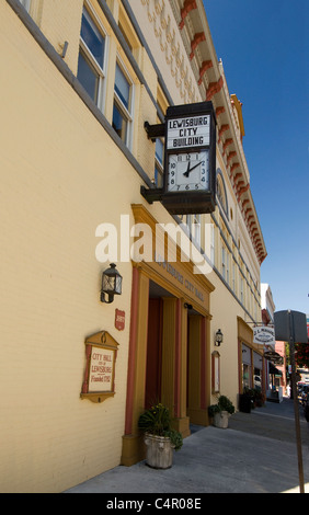 City Hall a Lewisburg, West Virginia Foto Stock