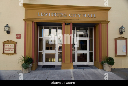 City Hall a Lewisburg, West Virginia Foto Stock