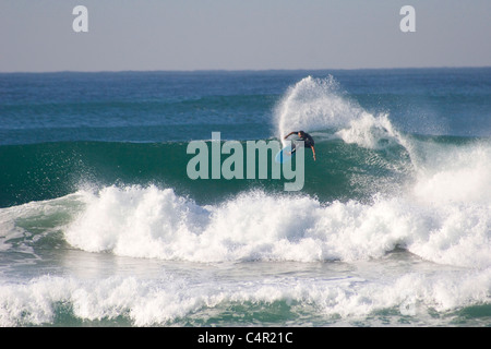 Navigazione a Ansteys Beach, Durban, Sud Africa Foto Stock