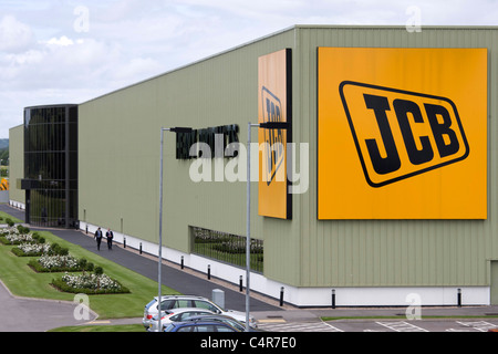 La JCB prodotti pesanti fabbrica, nei pressi di Uttoxeter, Staffordshire. Foto Stock