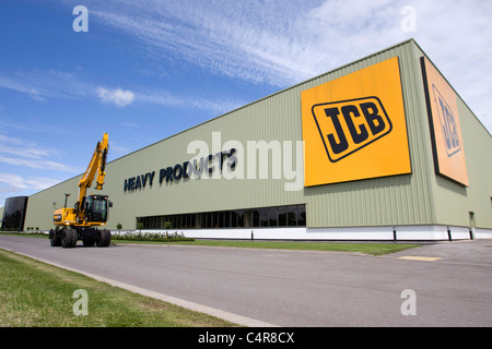 La JCB prodotti pesanti fabbrica, nei pressi di Uttoxeter, Staffordshire. Foto Stock