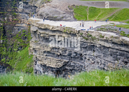 Panorami spettacolari dalle scogliere di Moher, County Clare, Irlanda Foto Stock