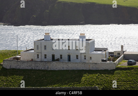 Burrafirth Unst Shetland Isles Scozia ex faro stazione a terra Hermaness Riserva Naturale Nazionale Foto Stock