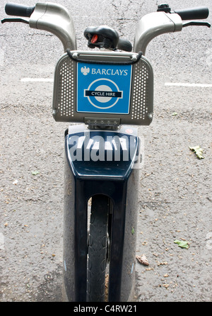 Boris bike Barclays cycle hire schema Affitto Londra Inghilterra Europa Foto Stock