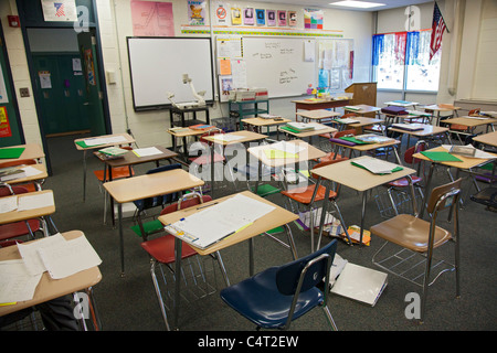 Ottavo grado Language Arts Classroom Foto Stock