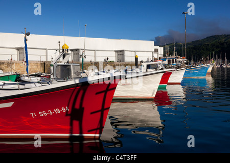 Porto di Getaria, Gipuzkoa, Spagna Foto Stock