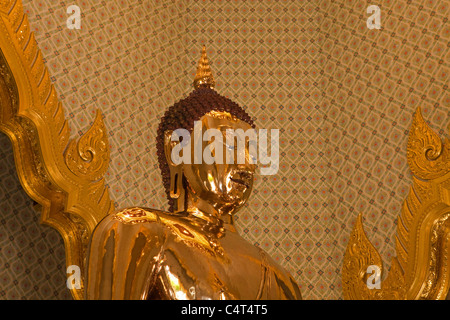 Questo è il Sukhothai Traimit Golden Buddha, è il più grande Buddha d'oro immagine nel mondo, si pesa circa 5 tonnellate Foto Stock