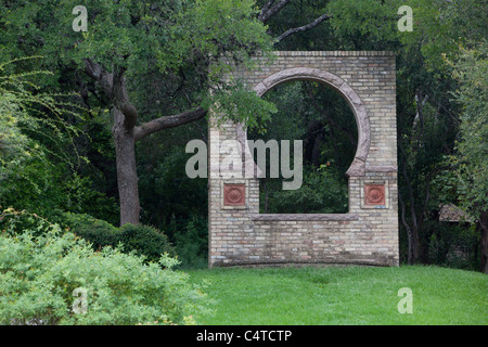 La finestra di maggiordomo in Zilker Giardino Botanico di Austin in Texas Foto Stock