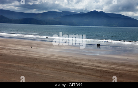 Pollice Strand, vasta distesa di spiaggia, penisola di Dingle, Co. Kerry, Irlanda Foto Stock