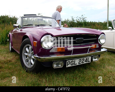 Trionfo TR6, Bude car show, Cornwall, Regno Unito Foto Stock