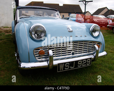 Trionfo TR3, Bude car show, Cornwall, Regno Unito Foto Stock
