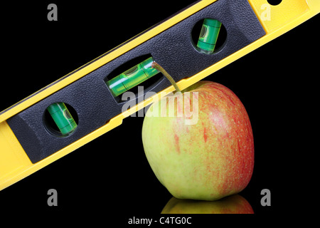 Immagine concettuale di una dieta equilibrata Foto Stock