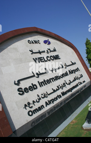 L'aeroporto internazionale Seeb Oman Muscat Medio Oriente Foto Stock