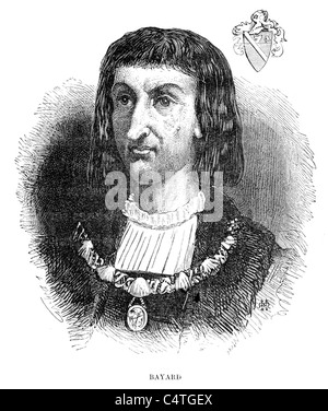 Pierre Terrail LeVieux, Seigneur de Bayard 1473 al 30 aprile 1524 era un soldato francese Foto Stock