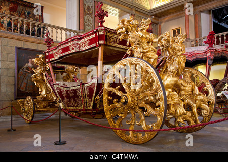 L'Europa, Portogallo, carrelli in Nazionale Museo del Pulmann a Lisbona Foto Stock