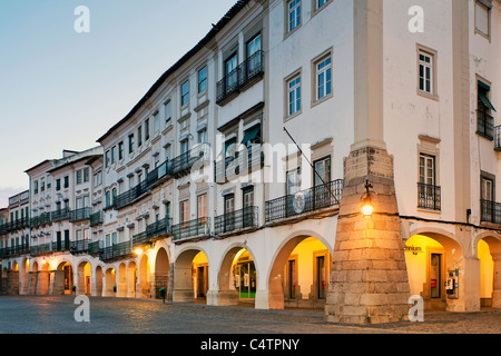 Evora ta Twilight, Europa, Portogallo Foto Stock