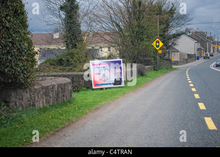 Segno di Barack Obama Moneygall in Irlanda Foto Stock
