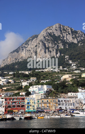 Isola di Capri, la baia di Napoli, Italia Foto Stock