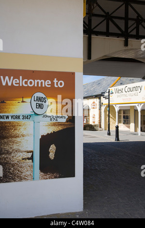 Centro turistico, Land's End, Penn un Wlas, Cornwall, Regno Unito Foto Stock