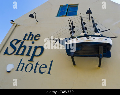La nave hotel in Brancaster sulla Costa North Norfolk. Foto Stock
