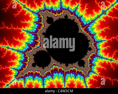 Un calcolatore di frattali generati sulla base del set di Mandelbrot Foto Stock