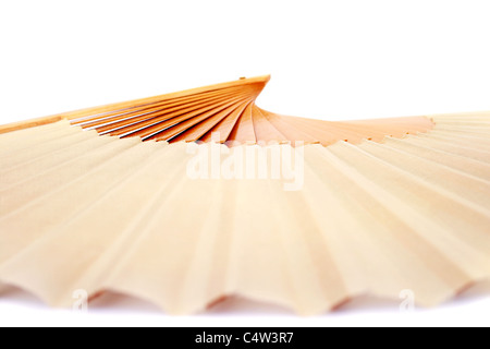 Ventilatore aperta isolata su sfondo bianco. Foto Stock