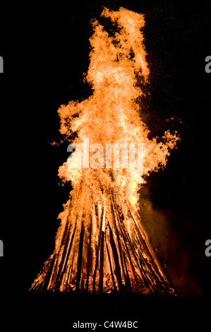 Campfire, a Salisburgo Salzburger Land, Austria Foto Stock