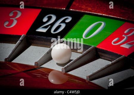 Unione casino roulette perdente zero 0 Foto Stock
