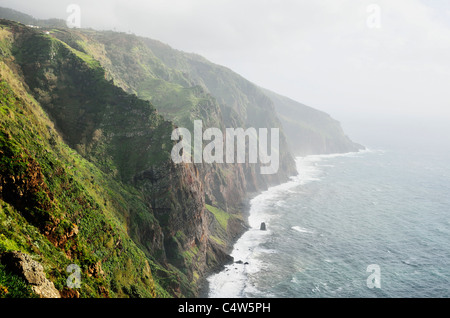 Costa vicino a Ponta do Pargo, Madeira, Portogallo Foto Stock