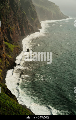 Costa vicino a Ponta do Pargo, Madeira, Portogallo Foto Stock