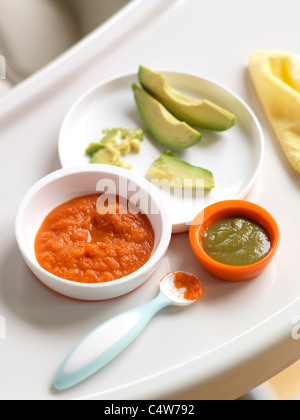 Alimenti per l'infanzia Foto Stock