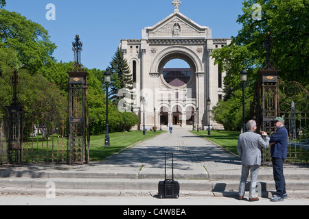 Rovine della Cattedrale de San Bonifacio Cattedrale sono raffigurate in Winnipeg Foto Stock