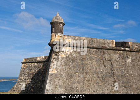 Puerto Rico,San Juan Vecchia,sezione di El Morro Fortezza Foto Stock