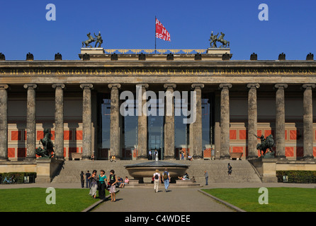 Altes Museum e Lustgarten, Museumsinsel, l'Isola dei Musei, Patrimonio Mondiale dell Unesco, quartiere Mitte di Berlino, Germania, Europa Foto Stock