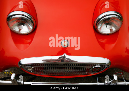 Austin Healey Frogeye Sprite. Midget e Sprite Club Tour di Norfolk. Aylsham, Norfolk, Regno Unito. Foto Stock