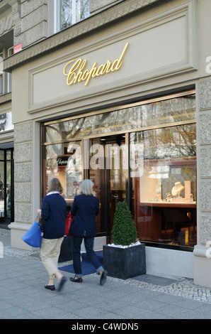 Chopard, designer boutique, Kurfuerstendamm 52, Charlottenburg, quartiere Wilmersdorf, Berlino, Germania, Europa. Foto Stock