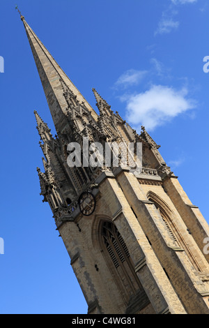 La guglia della Chiesa di Santa Maria (Chiesa Universitaria di Santa Maria la Vergine) a Oxford, Inghilterra. Foto Stock