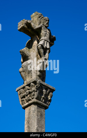 Statua di Gesù Cristo sulla croce. Santiago de Compostela, Spagna Foto Stock