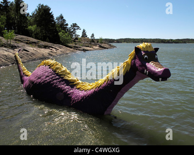 La Scandinavia Finlandia finlandese di Naantali Muumimaailmaan Moominworld parco divertimenti nei pressi di Turku a Mar Baltico Foto Stock