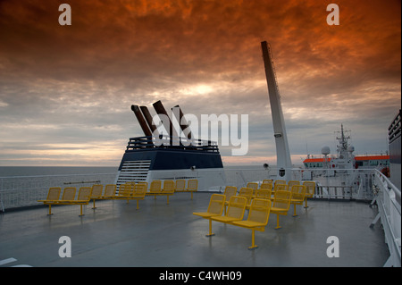 Traghetto Northlink MV Hrossey lungo il tragitto per la Shetland da Aberdeen SCO 7310 Foto Stock