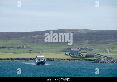 La Scozia, Isole Shetland. Island ferry dalla terraferma, Lerwick all isola di Bressay. Foto Stock